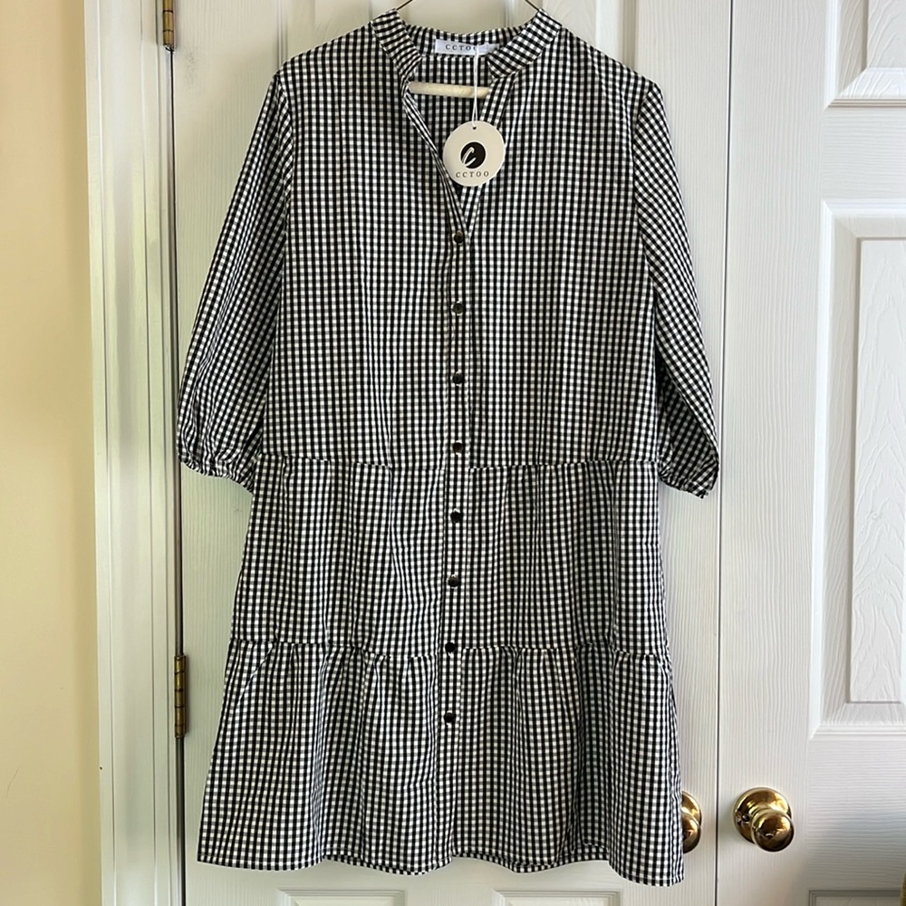 Black and white dress